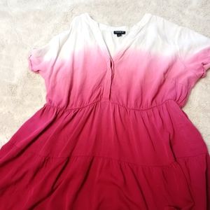 Short sleeve ombre pink Torrid shirt